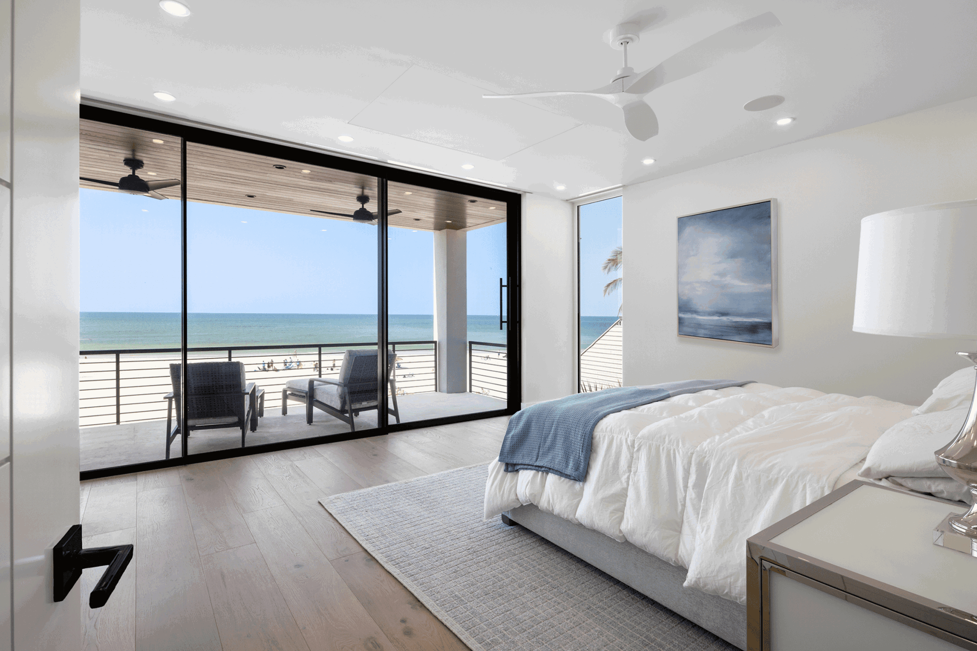 Premium sliding glass doors with ocean view